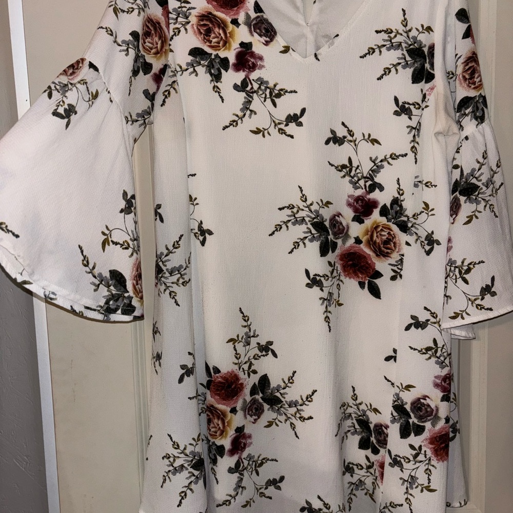 Floral Bell Sleeve Dress